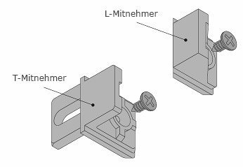 T-Mitnehmer und L-Mitnehmer Mitnehmer Funktionsprinzip