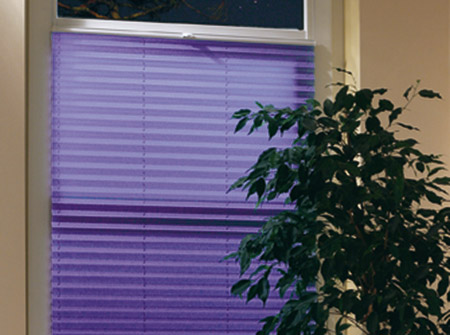 Plissees in Violett
