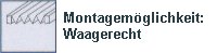 Montagem&ouml;glichkeit: waagerecht