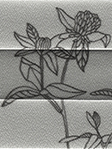 Plissee Elegant Flowers 85.53.13 Detailansicht