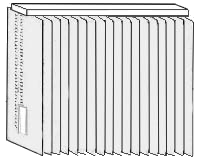 Lamellenvorhang Schema