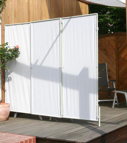 3x Windfester faltbarer Paravent