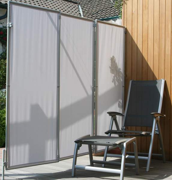 3x Windfester faltbarer Paravent