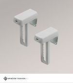 grau Vorschau Klemmträger für XS, S und M Rollos sensuna® #1K grau