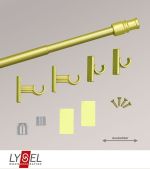 gold matt Vorschau SET Cafehaus Stange Cubic #0H gold matt