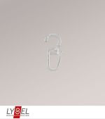 transparent Vorschau Faltenhaken 6mm 10 Stk. #0H transparent