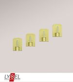 gold matt Vorschau SET Klebehaken #0H gold matt