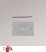 silber Vorschau Schiebegardine Schienenverbinder #0B silber