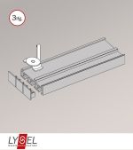 silber Vorschau SET Schiene zur Deckenmontage #0B silber