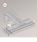 silber Vorschau SET Schiebegardinenschiene zur Wandmontage mit Winkelträgern #0B silber