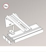 weiß Vorschau SET Schiebegardinenschiene zur Wandmontage mit Winkelträgern #0B weiß