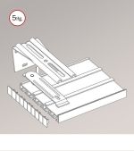 withe Vorschau SET Schiebegardinenschiene zur Wandmontage mit Winkelträgern #B withe