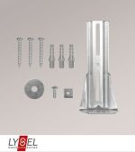 Silber Vorschau Schiebegardine Wandwinkel für 3-läufige Schienen #0B Silber