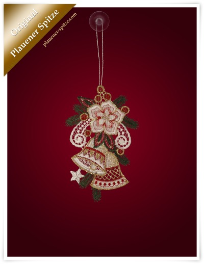 farbig Vorschau Anhänger & Baumschmuck aus Plauener Spitze