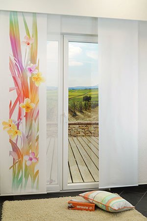 Ambiente Blüten 1 Schiebegardinen