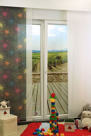 Ambiente Blumenregen II Schiebegardinen