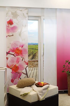 Ambiente Orchideenblüte Schiebegardinen