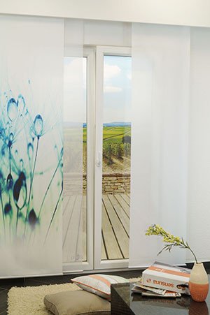 Ambiente Pusteblume Morgentau Schiebegardinen