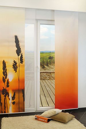 Ambiente Abendsonne Schiebegardinen