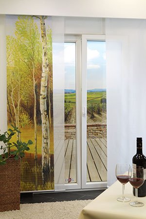 Ambiente Birken Schiebegardinen