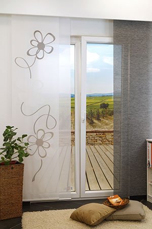 Ambiente Blumenranke Schiebegardinen