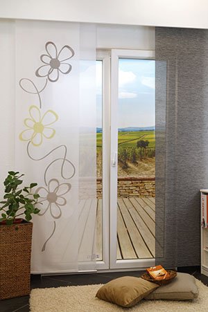 Ambiente Blumenranke Schiebegardinen