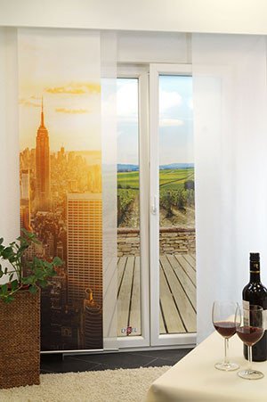 Ambiente Empire State Building Schiebegardinen