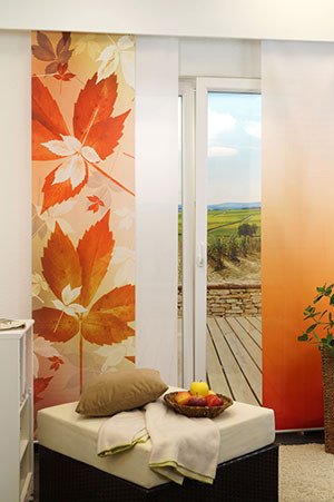 Ambiente Herbstlaub Schiebegardinen