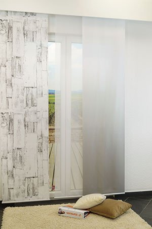 Ambiente Holztextur 2 Schiebegardinen