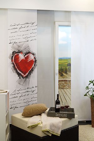 Ambiente Love Schiebegardinen