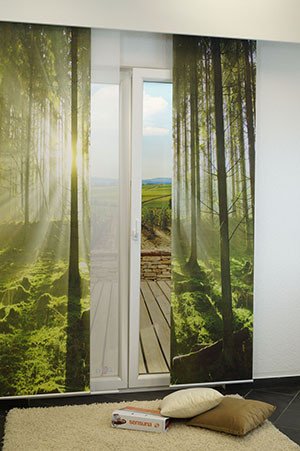 Ambiente Morgenwald Schiebegardinen