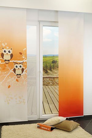 Ambiente Owls 2 Schiebegardinen