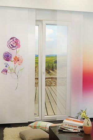 Ambiente Paisley Rose Schiebegardinen