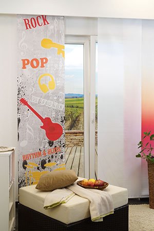 Ambiente Pop Musik Schiebegardinen