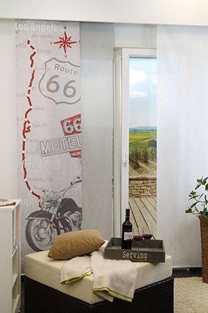 Ambiente Route66 Schiebegardinen
