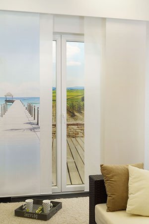 Ambiente Strandpier Schiebegardinen