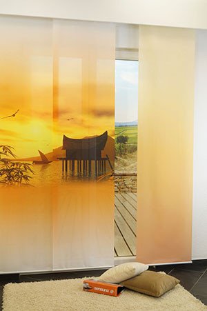 Ambiente Sumatra Sunset 2 Schiebegardinen