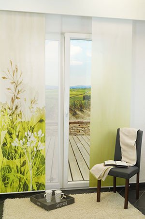 Ambiente Wiese Print Schiebegardinen