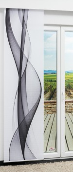 grau Vorschau Lysel - Schiebegardine Wavy #1W grau
