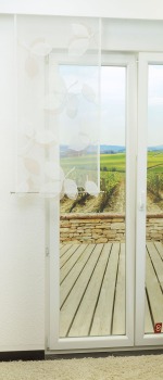 beige Vorschau Schiebegardine Fensterbehang Blattzeichnung #0M beige