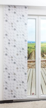 grau Vorschau Schiebegardine 3D-Kreise #0A grau