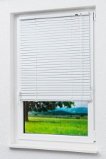 Reinweiß Vorschau Alujalousie 25mm zum Klemmen Reinweiß #0B Reinweiß