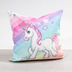 bunt Vorschau Dekokissen Einhorn #0D bunt