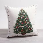 mehrfarbig Vorschau Gobelinkissen Weihnachtsbaum #0Q mehrfarbig