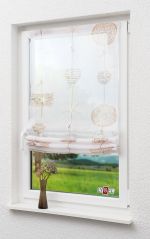 beige Vorschau Raffrollo Lysel #0A Strandgut beige