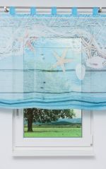 blau Vorschau Raffrollo Lysel #0A Nautical blau