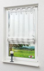silber Vorschau Raffrollo Lysel #0F Ambesia silber