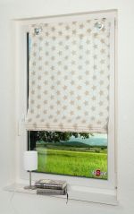 beige Vorschau Raffrollo Sternchen #0A beige