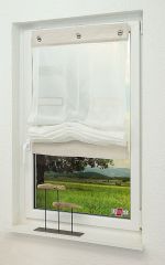 braunbeige Vorschau Raffrollo Bauhausstil #0F braunbeige