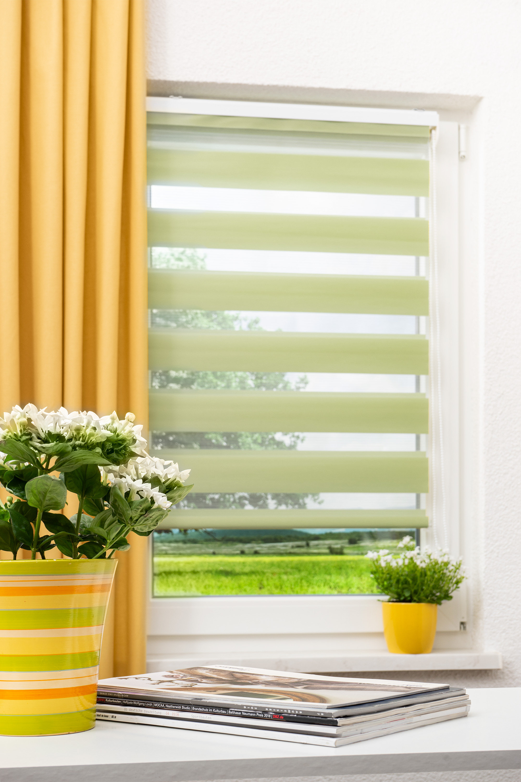 ab 17,95 € Lysel Outlet Doppelrollo Duo Rollo zum Kleben ohne bohren